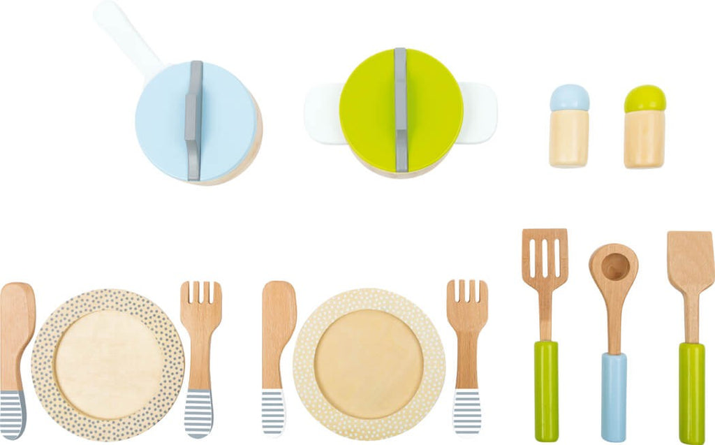 Set devajilla, ollas y sartenes para cocina infantil SMALL FOOT