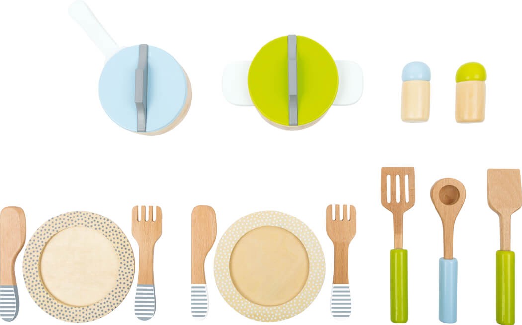 Set devajilla, ollas y sartenes para cocina infantil SMALL FOOT