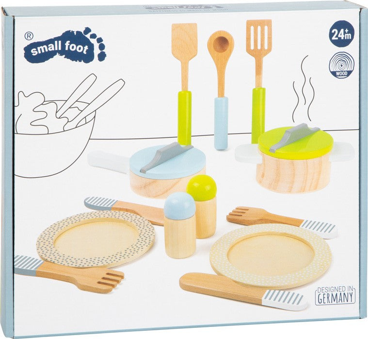 Set devajilla, ollas y sartenes para cocina infantil SMALL FOOT