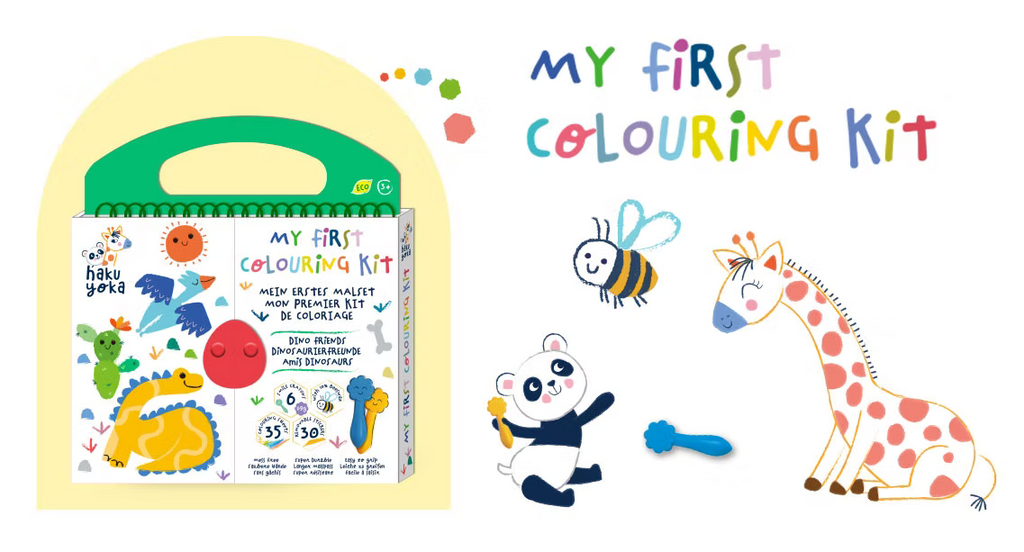 Mi Primer Kit para Colorear Dinosaurios  HAKU YOKA