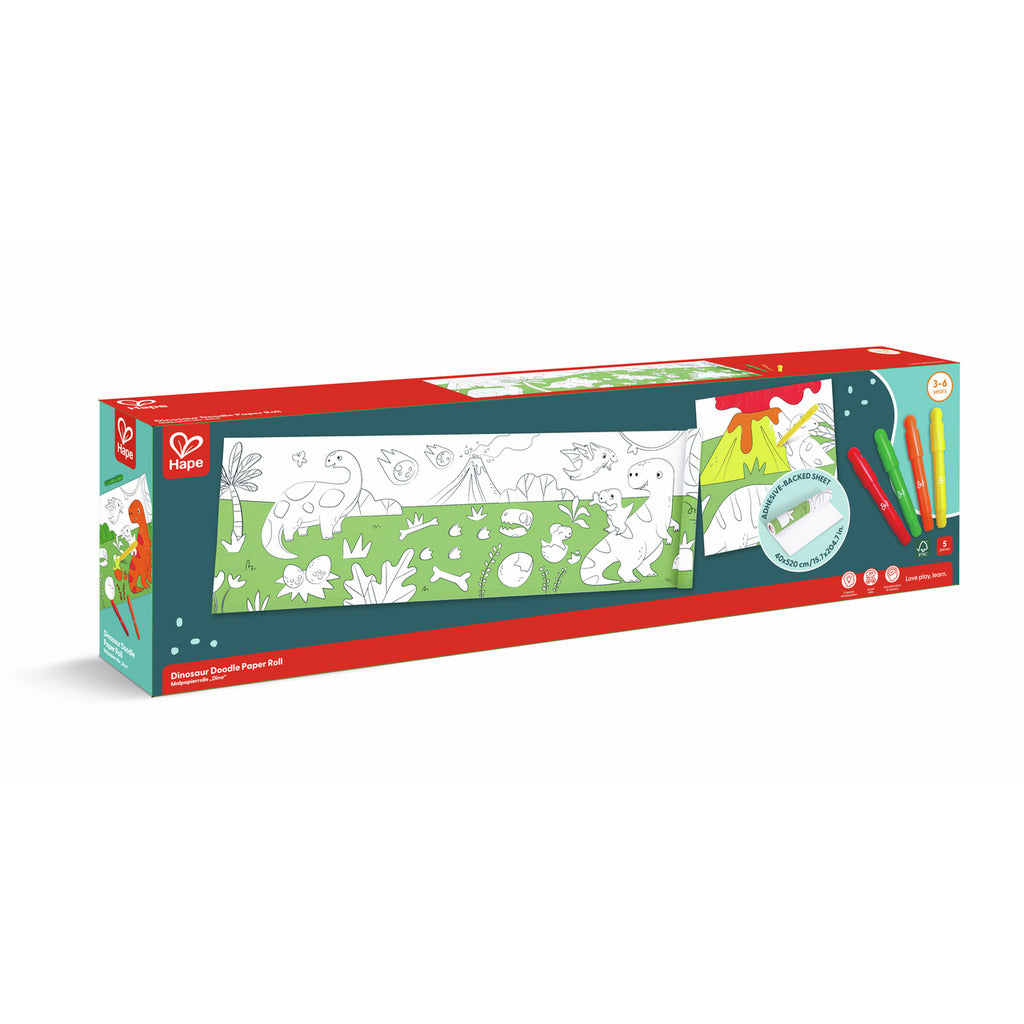 Rollo de Papel para Garabatos de Dinosaurios HAPE