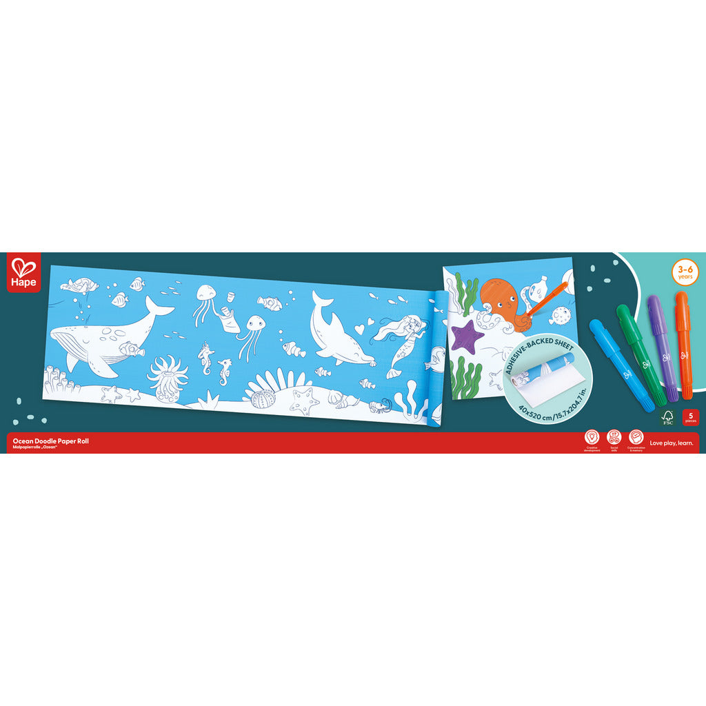 Rollo de Papel para Garabatos Oceánicos HAPE