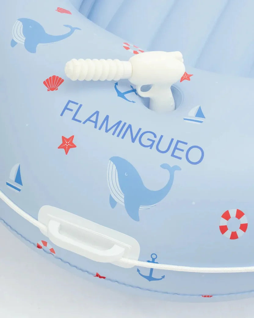 Flotador Infantil con Pistola de Agua Flamingueo