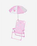 SILLA PLAYA CON SOMBRILLA FRAGOLA - FLAMINGUEO