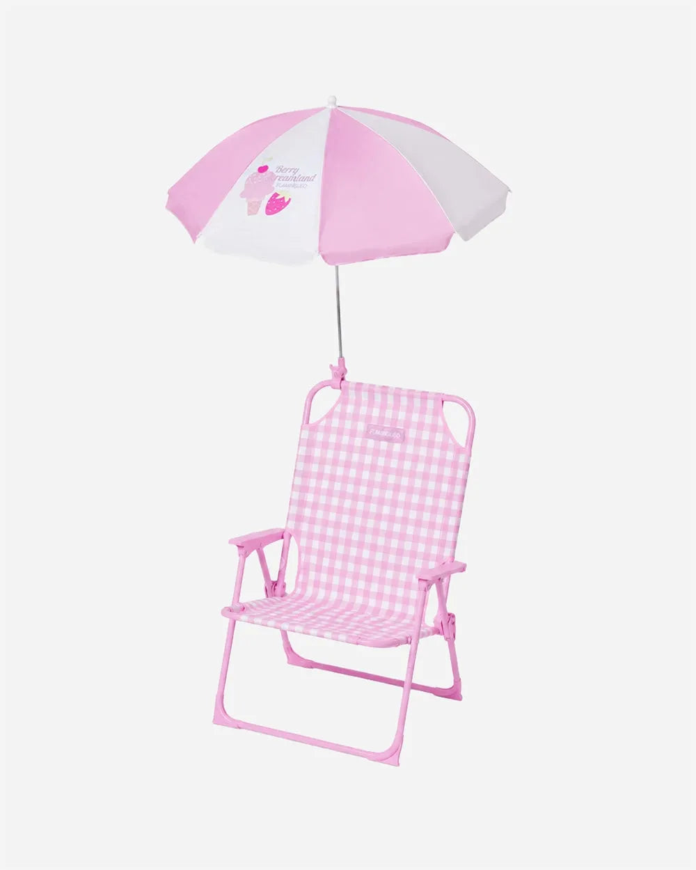 SILLA PLAYA CON SOMBRILLA FRAGOLA - FLAMINGUEO