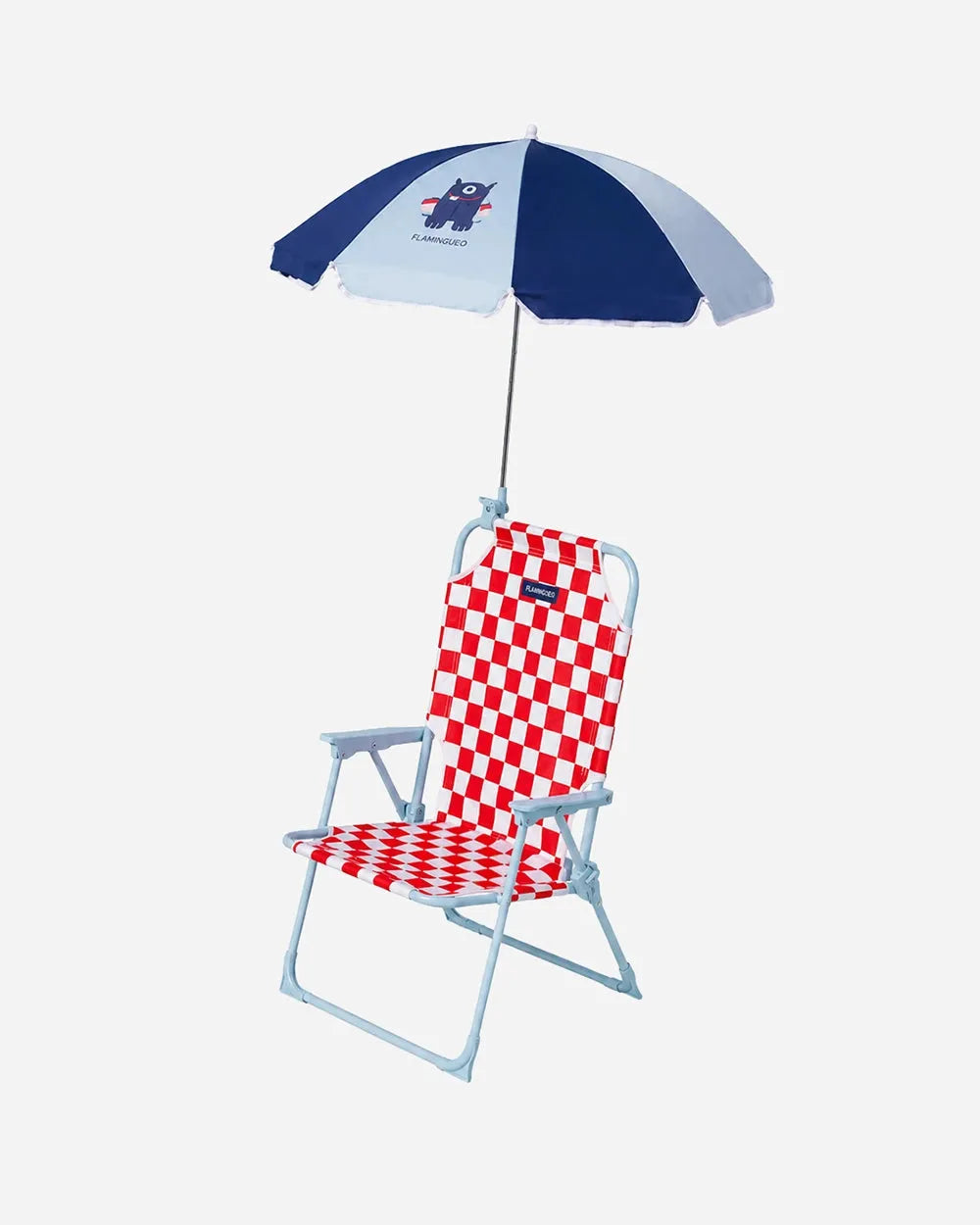 SILLA DE PLAYA CON SOMBRILLA HUSTON - FLAMINGUEO