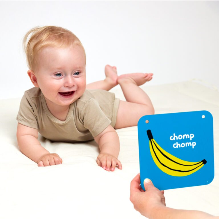 Tarjetas de bebé de alto contraste BANANAPANDA