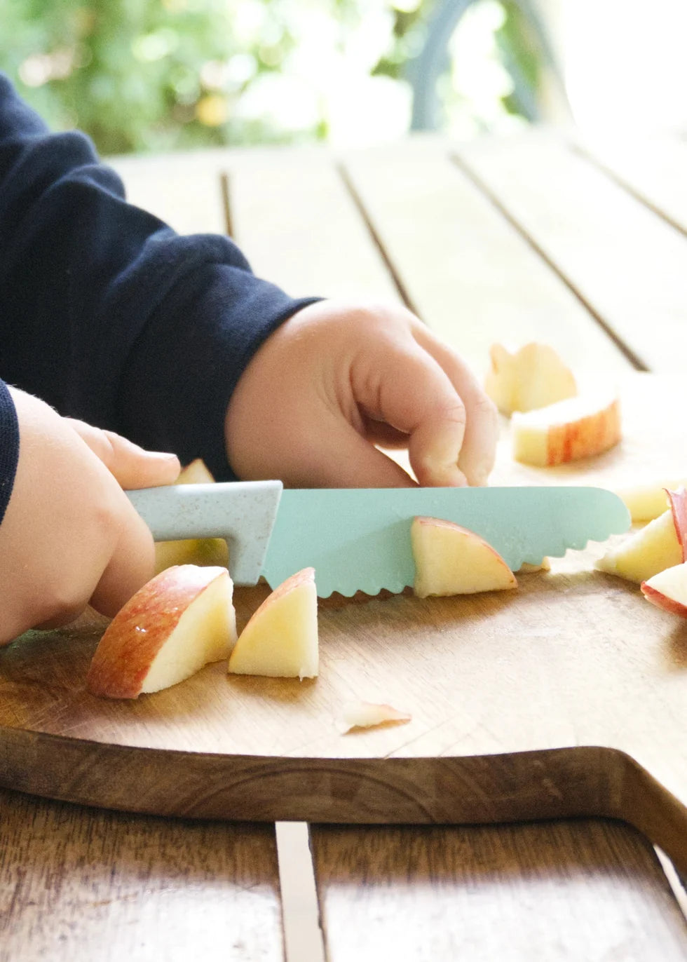 Cuchillo KLYV Classic Safe para niños de 3 años en adelante – Rosa orquídea
