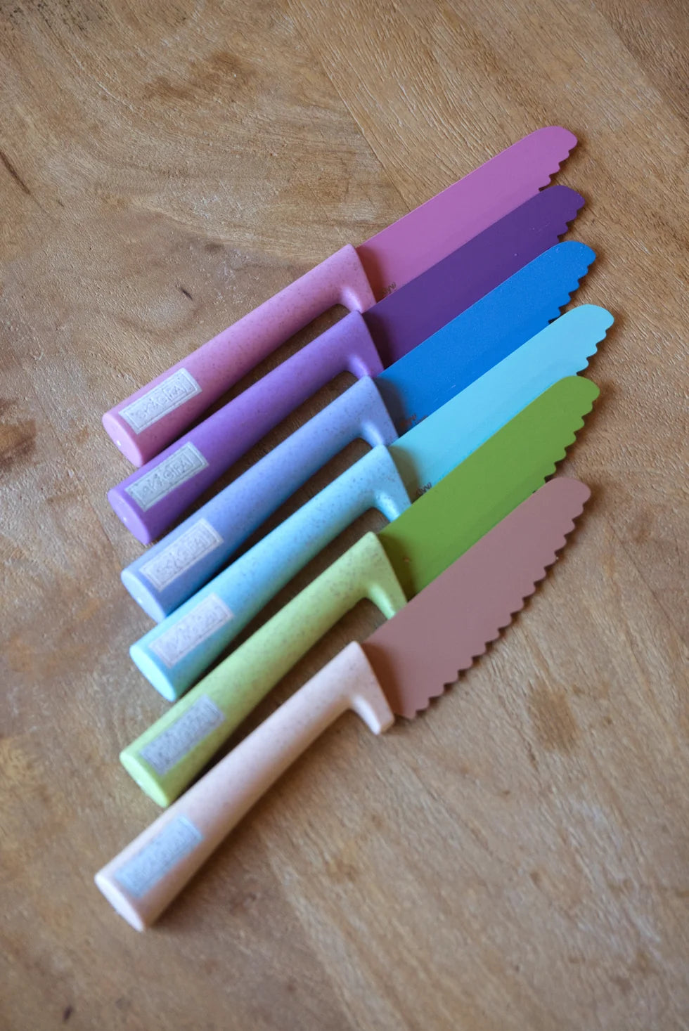Cuchillo KLYV Classic Safe para niños de 3 años en adelante – Aqua