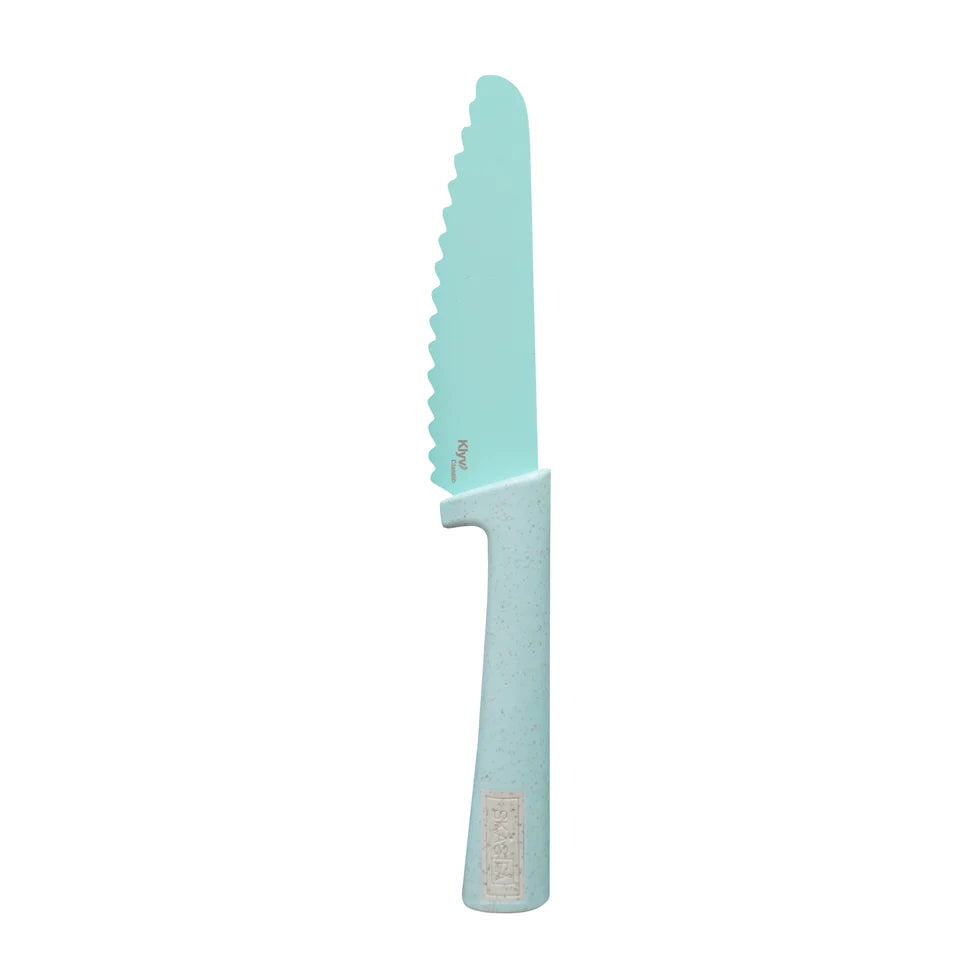Cuchillo KLYV Classic Safe para niños de 3 años en adelante – Aqua