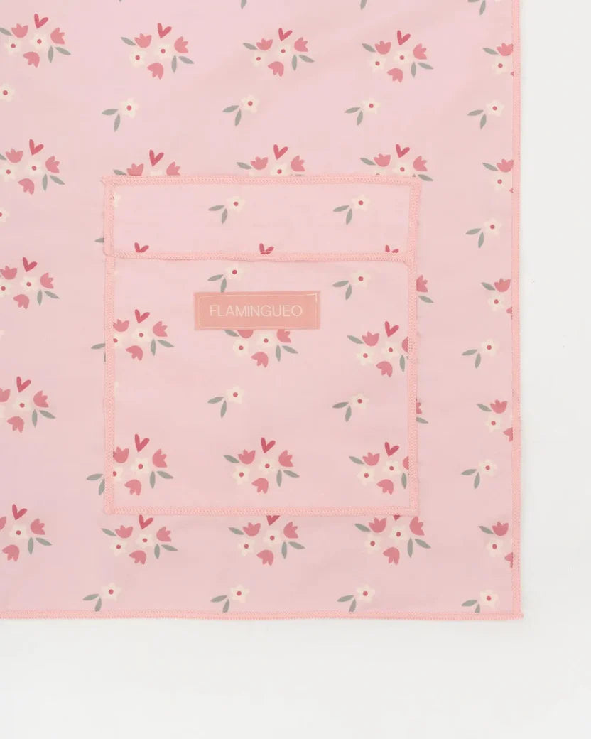 Toalla Infantil de Microfibra con Capucha Flamingueo