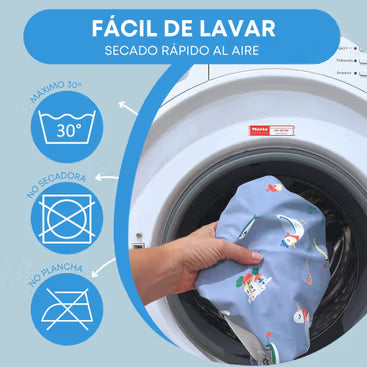 Pack 2 baberos impermeables sin mangas estampado mediterráneo BABATE kids