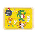 Puzzle de madera de 24 piezas Fiesta animal JANOD