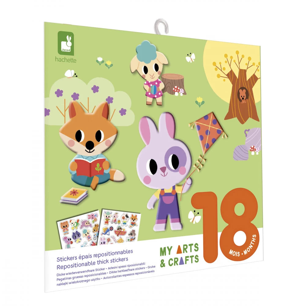Set creativo de pegatinas gruesas reposicionables - 18 meses JANOD