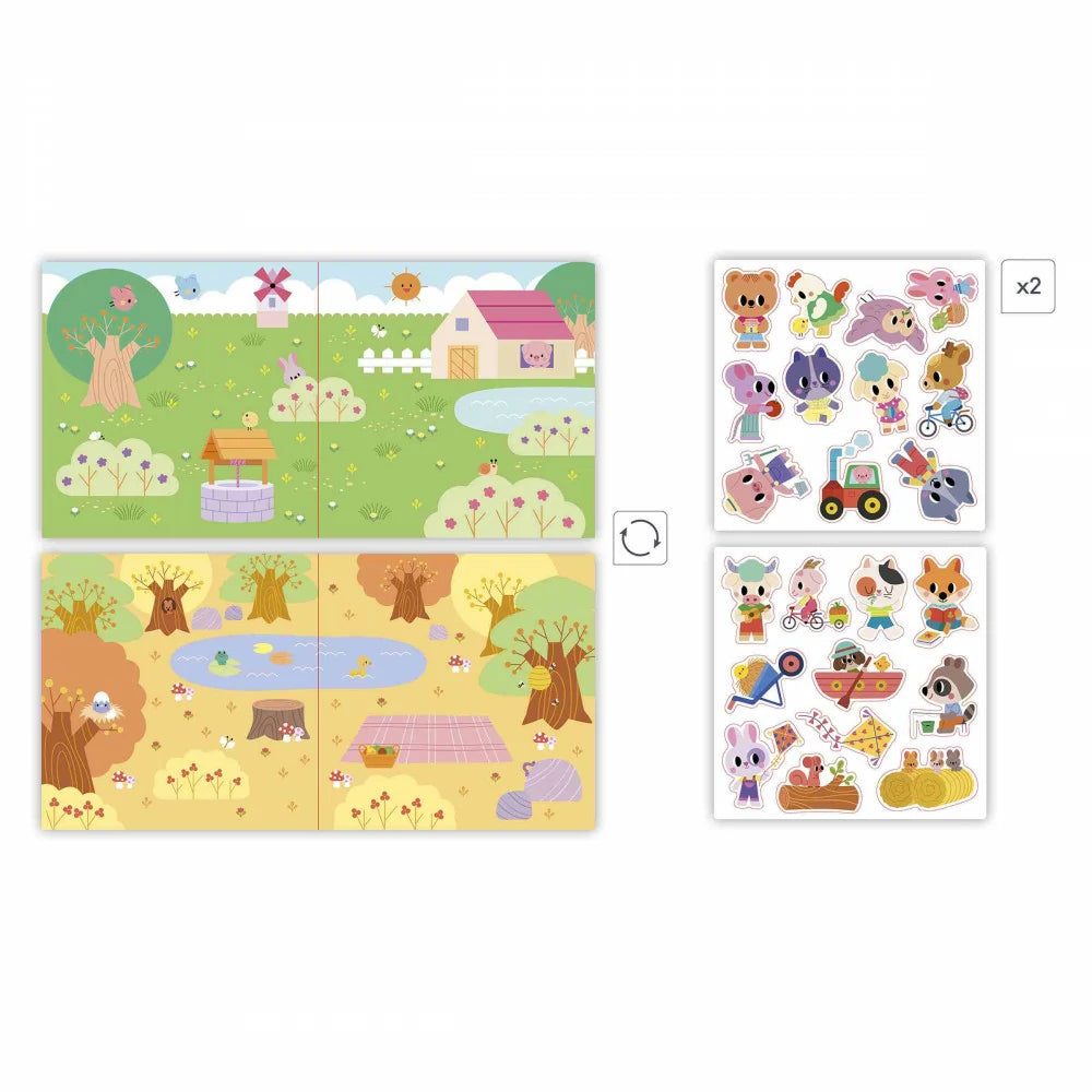Set creativo de pegatinas gruesas reposicionables - 18 meses JANOD