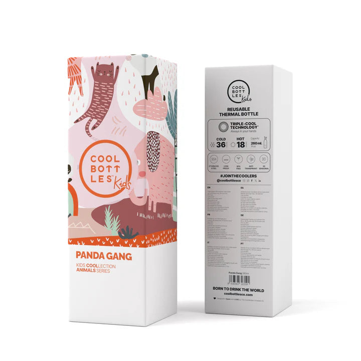 Botella Panda Gang 260ML COOL BOTTLES