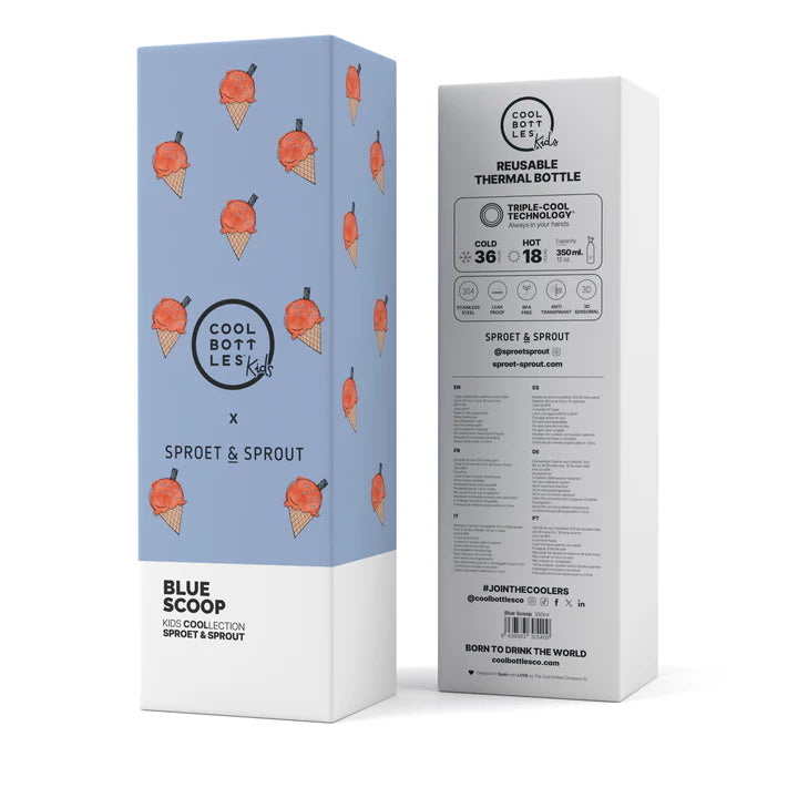 Botellas SPRT& Blue Scoop 350ML COOL BOTTLES