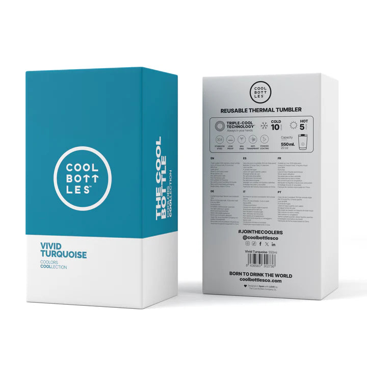 Vivid Turquoise 550ML COOL BOTTLES