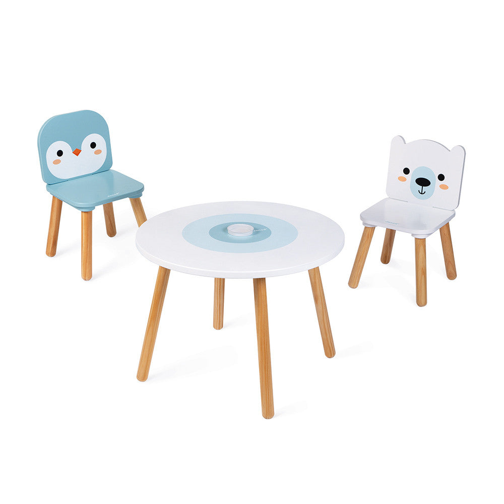Conjunto Mesa Y 2 Sillas - Hielo Marino JANOD