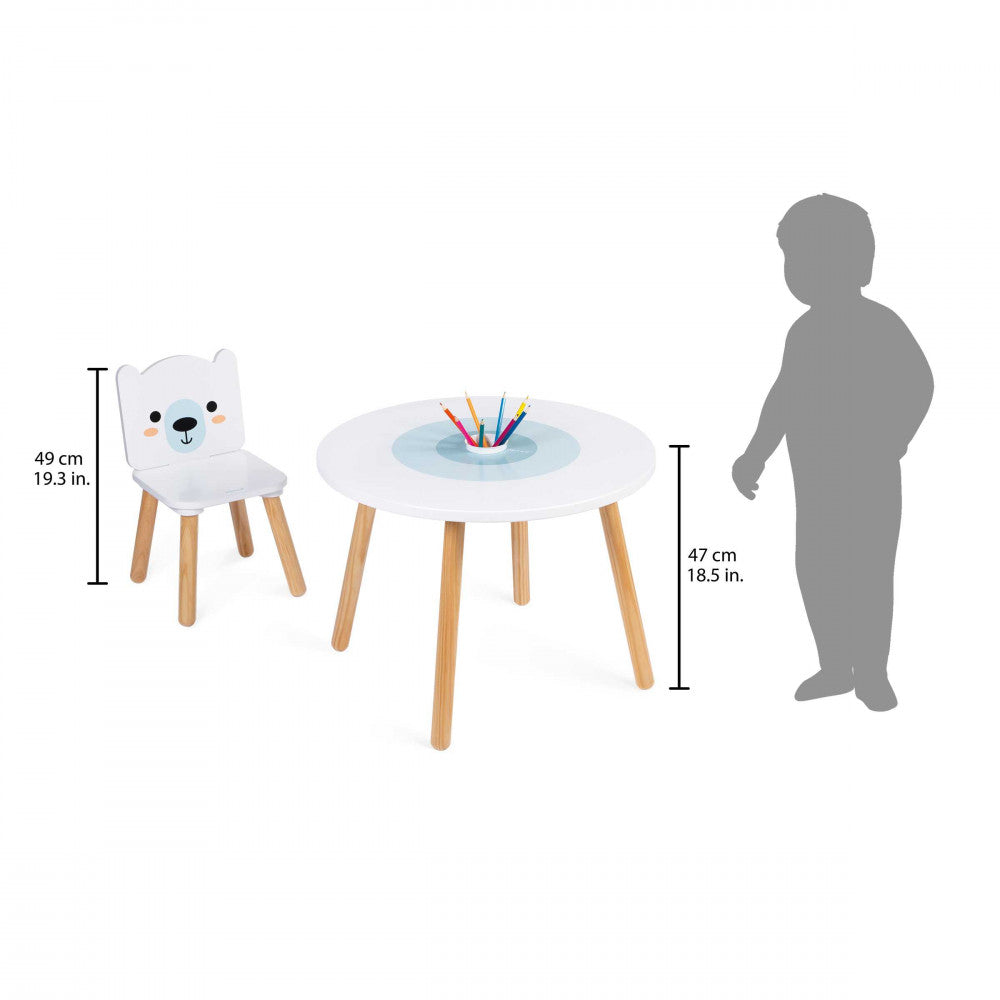 Conjunto Mesa Y 2 Sillas - Hielo Marino JANOD