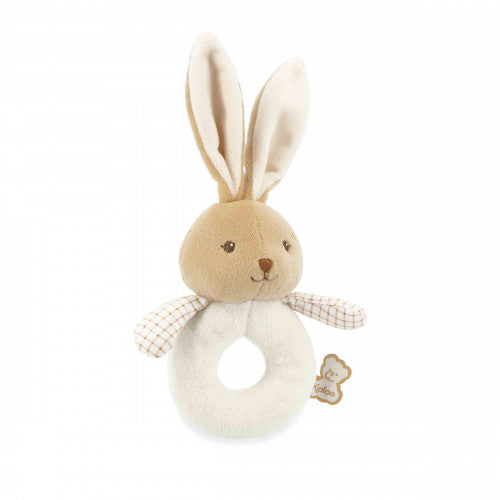 Peluche sonajero de conejo crema Kaloo