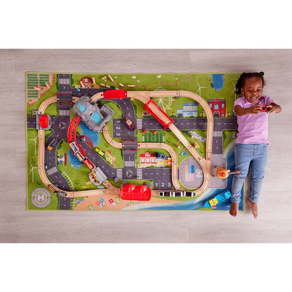 Railway Play Rug HAPE