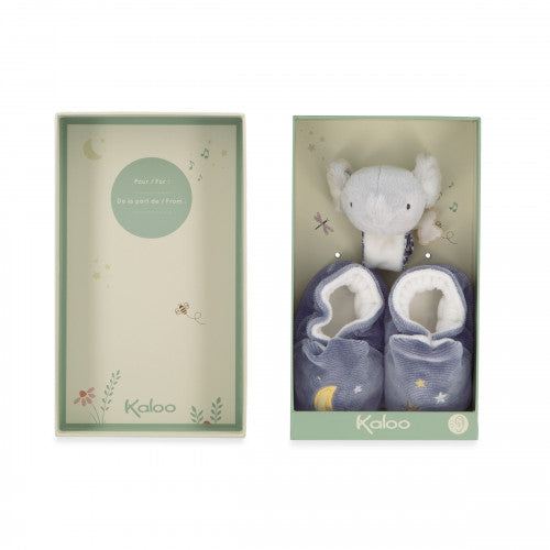 Conjunto de zapatillas de elefante y pulsera sonora Kaloo