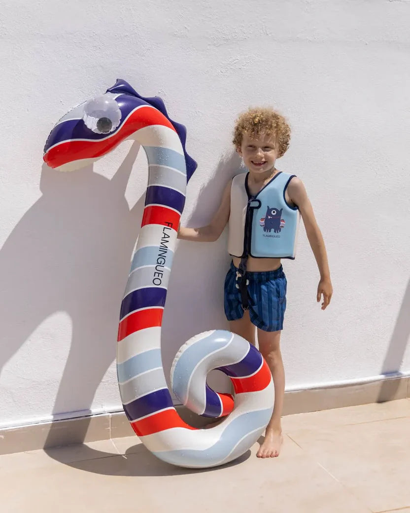 Flotador Infantil Serpiente Rayas Flamingueo