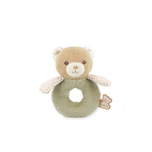 Peluche sonajero de oso verde Kaloo