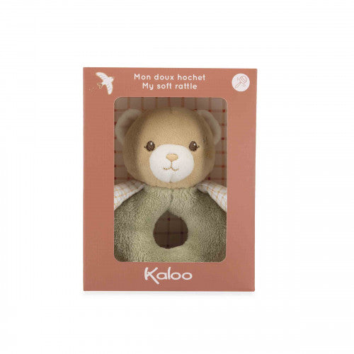 Peluche sonajero de oso verde Kaloo