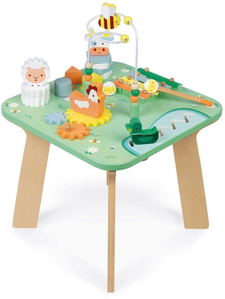 Mesa de actividades de madera Bonita pradera JANOD