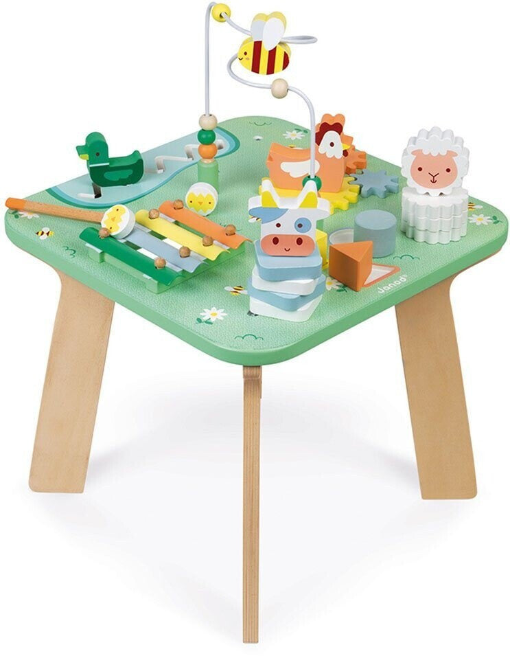 Mesa de actividades de madera Bonita pradera JANOD