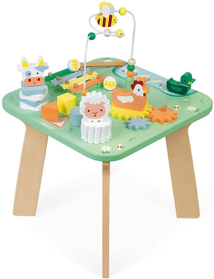 Mesa de actividades de madera Bonita pradera JANOD