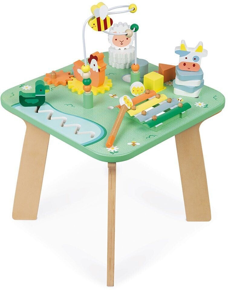 Mesa de actividades de madera Bonita pradera JANOD