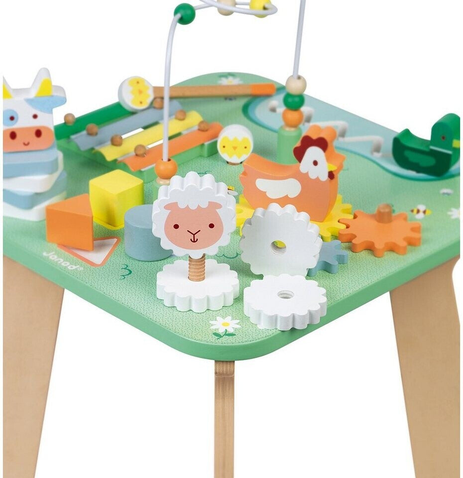 Mesa de actividades de madera Bonita pradera JANOD