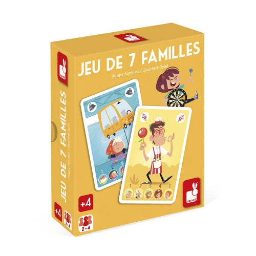 Juego de cartas con temática de feria: Happy Families JANOD