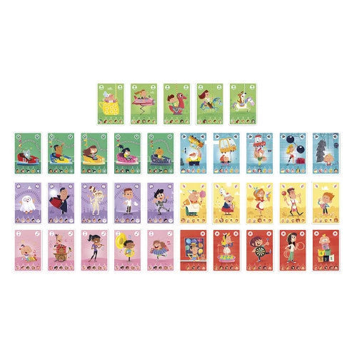 Juego de cartas con temática de feria: Happy Families JANOD