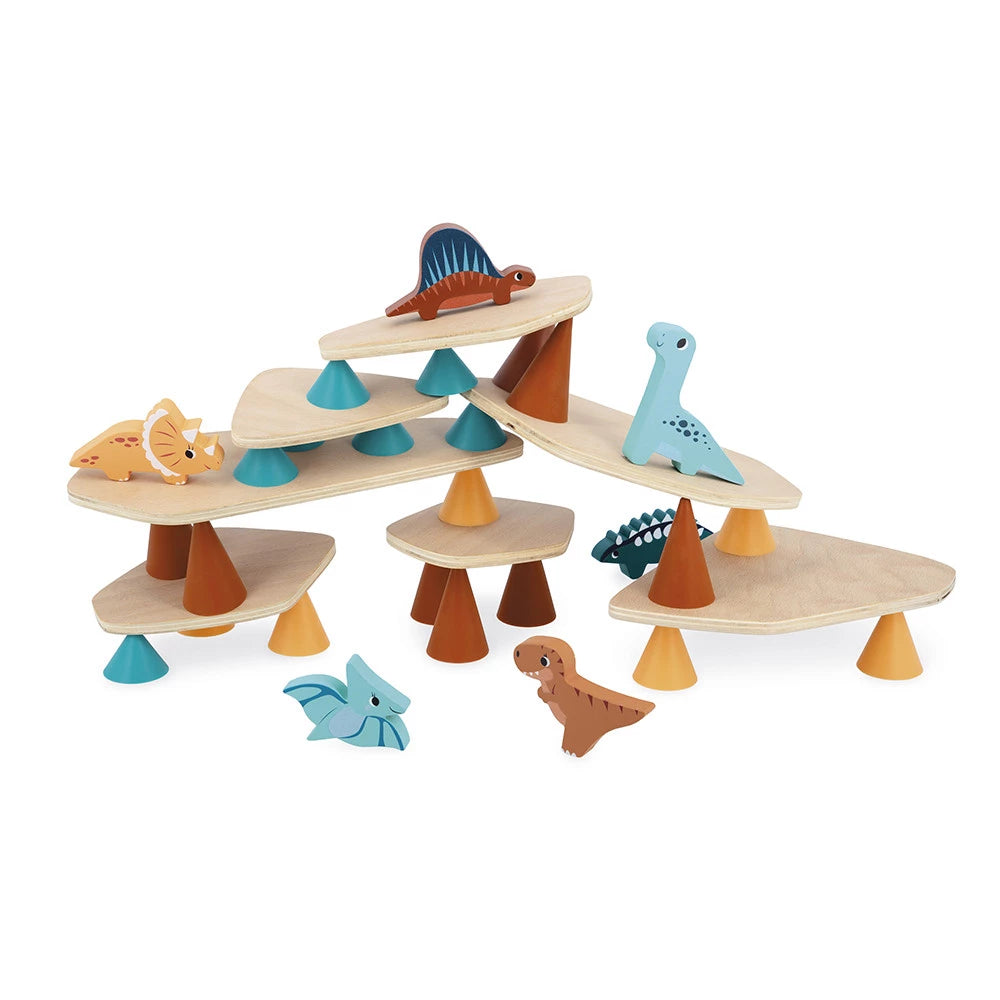 Juego de equilibrio de madera Piks Dino JANOD