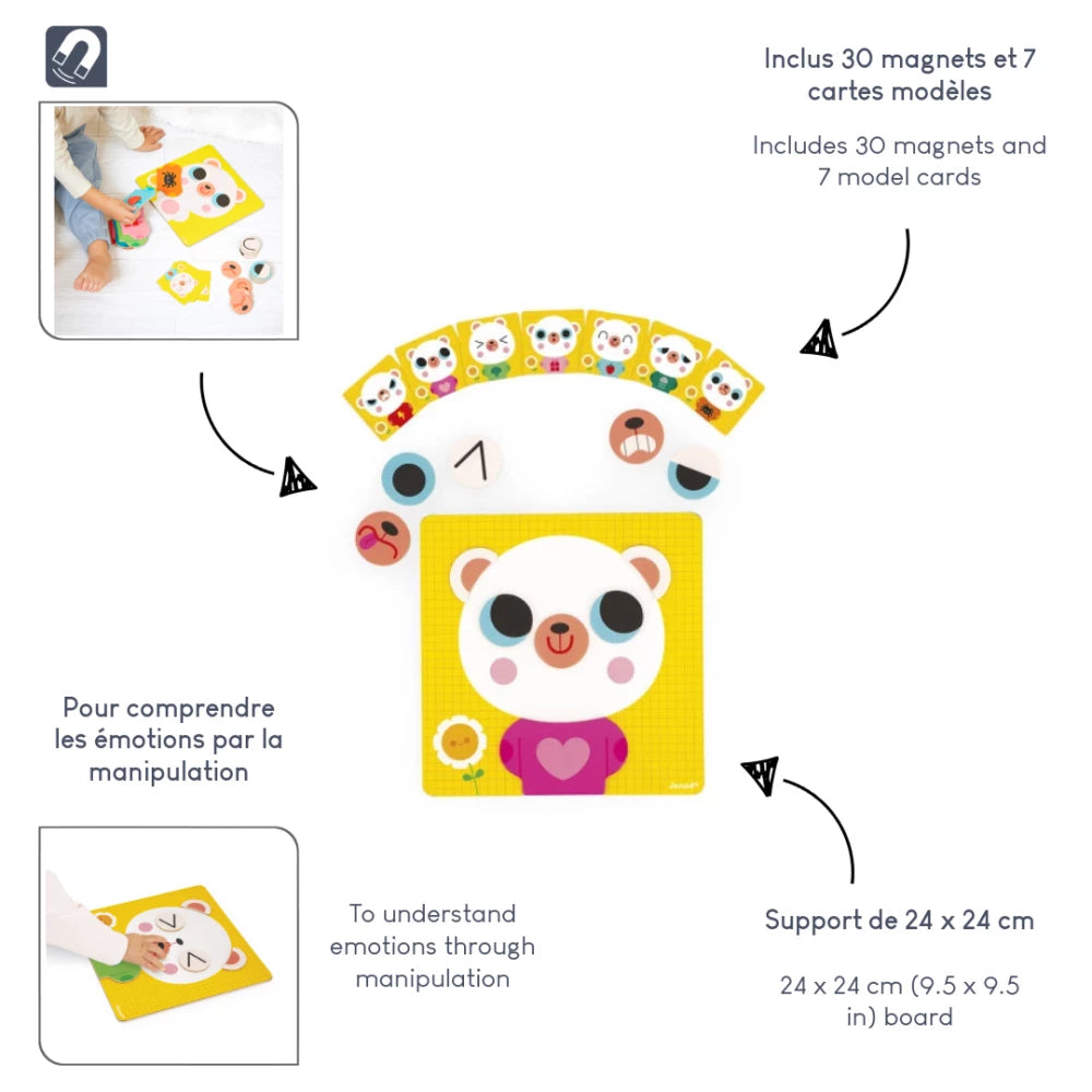 Juego magnético - El oso emocional JANOD