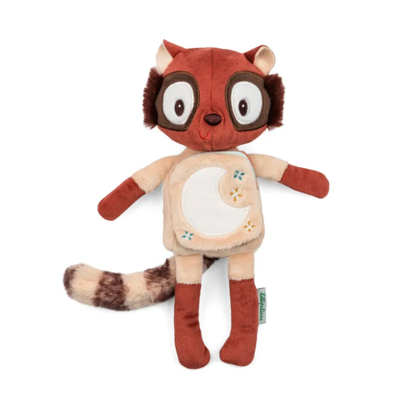 Libro de tela y peluche fosforescente Elvis el lémur Lilliputiens