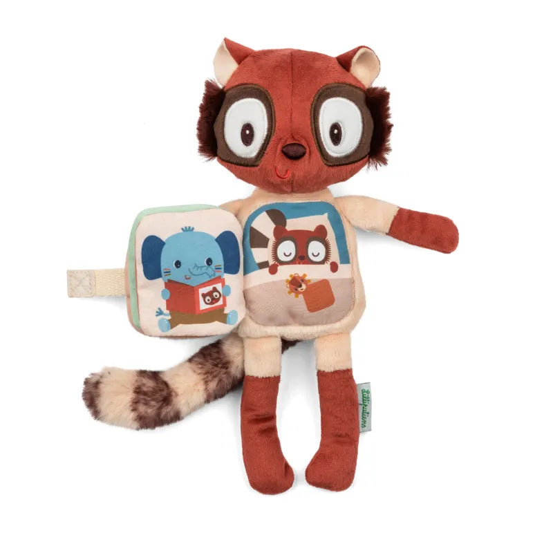 Libro de tela y peluche fosforescente Elvis el lémur Lilliputiens