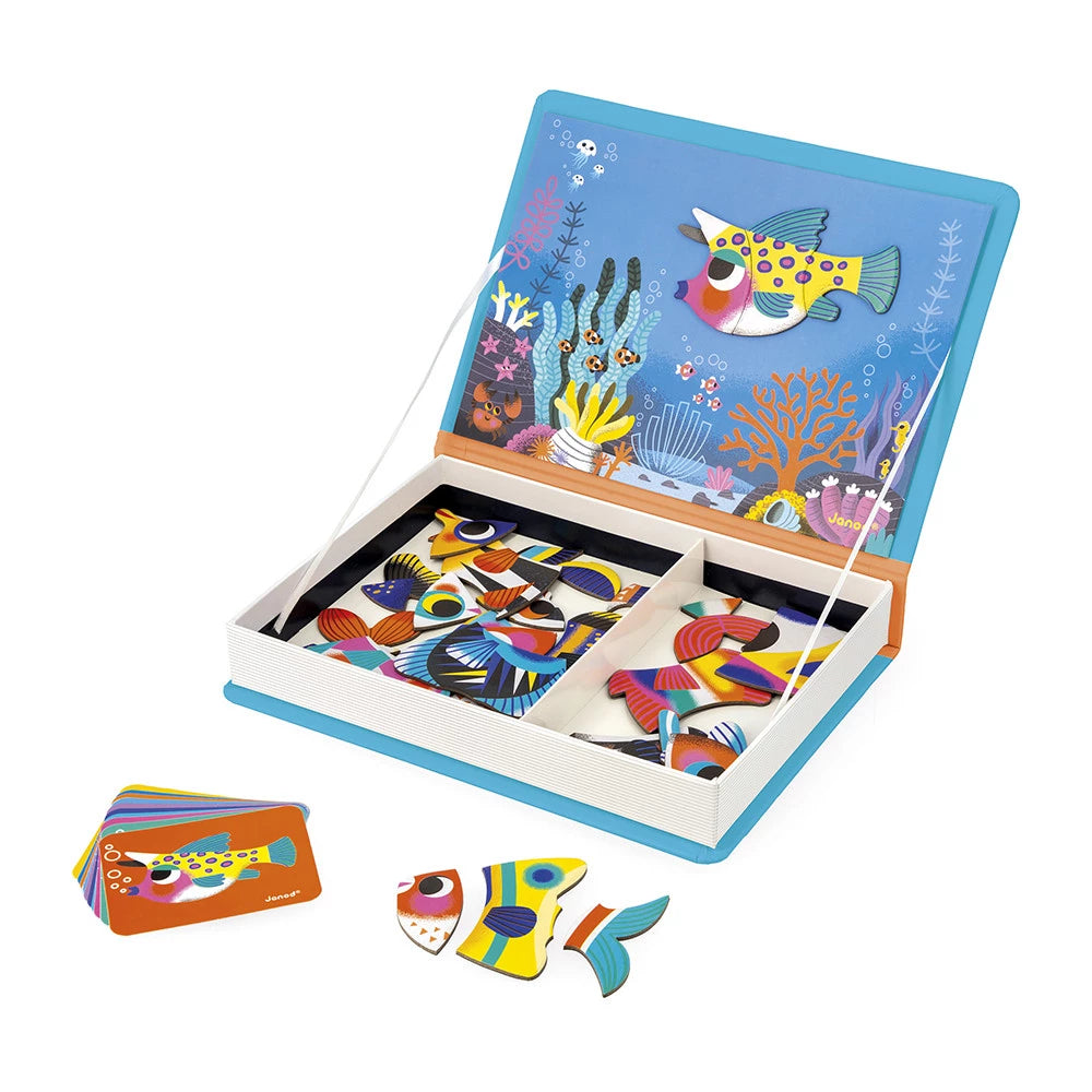 Magnéti'book de peces tropicales, 30 imanes JANOD