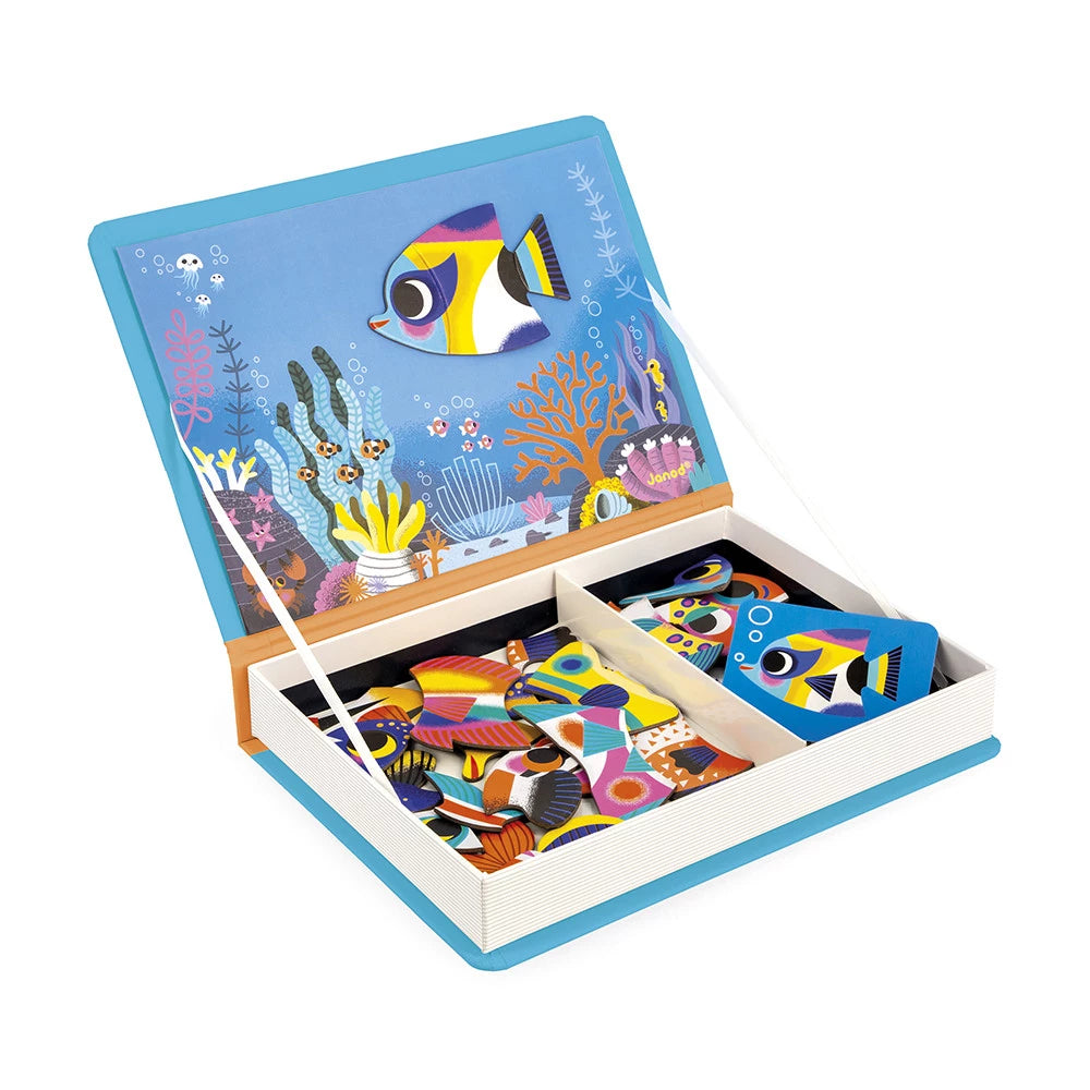 Magnéti'book de peces tropicales, 30 imanes JANOD