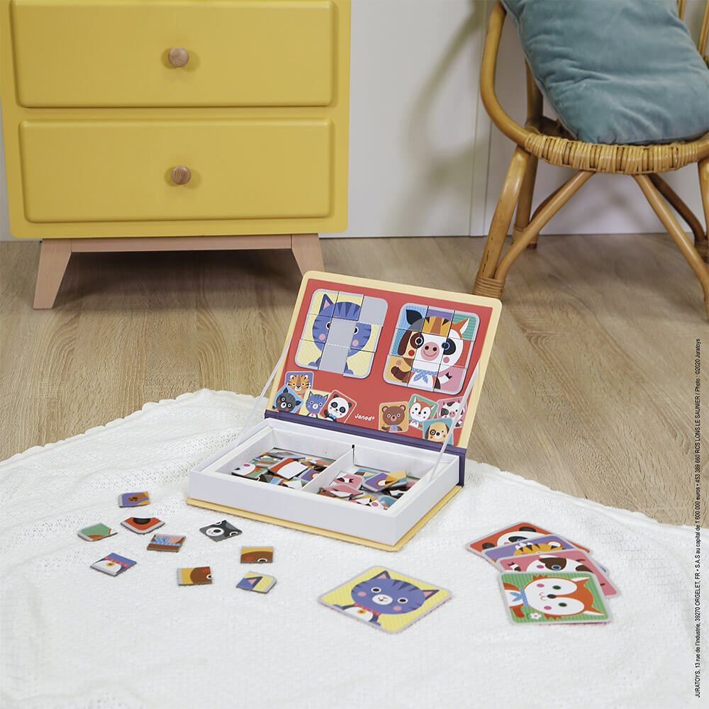 Magneti'book Mix & Match Animales, 72 imanes JANOD