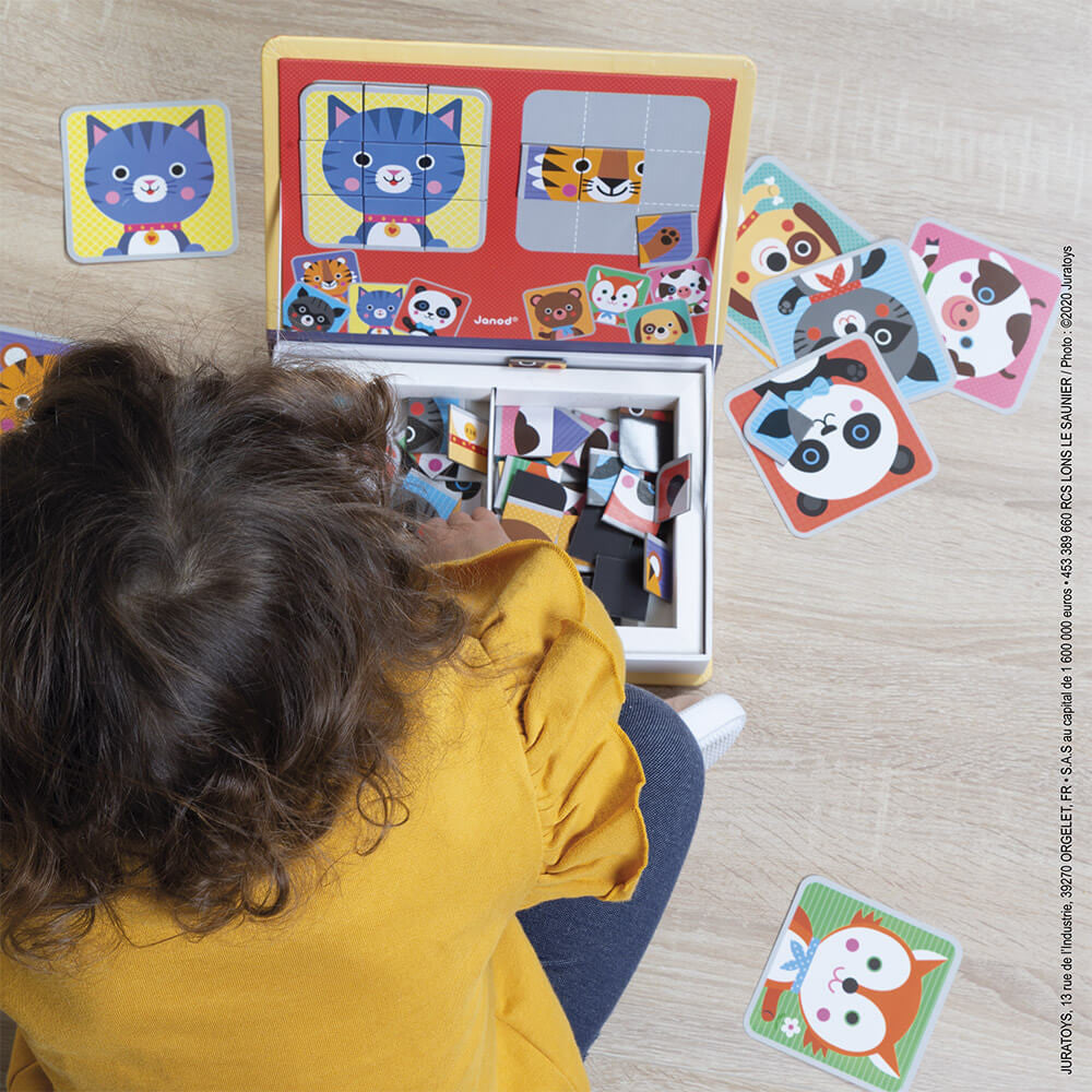 Magneti'book Mix & Match Animales, 72 imanes JANOD