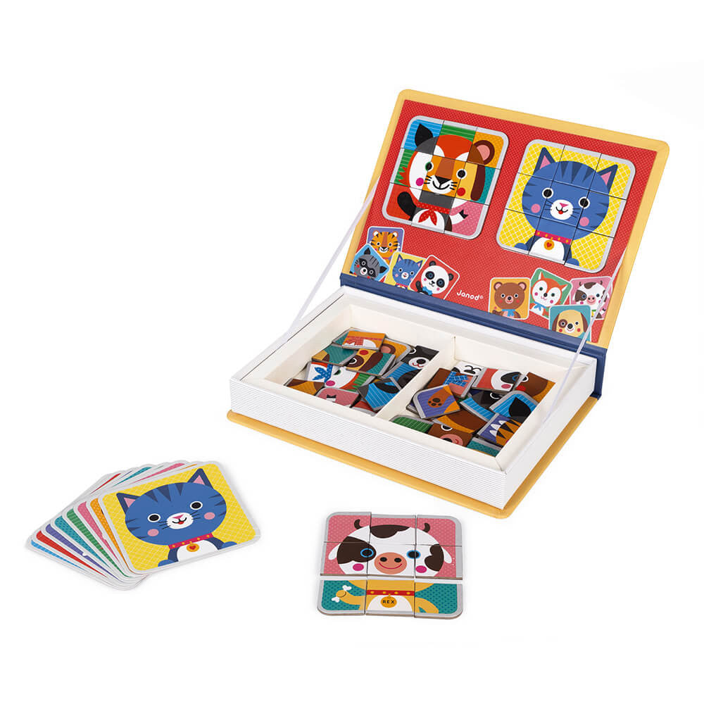 Magneti'book Mix & Match Animales, 72 imanes JANOD