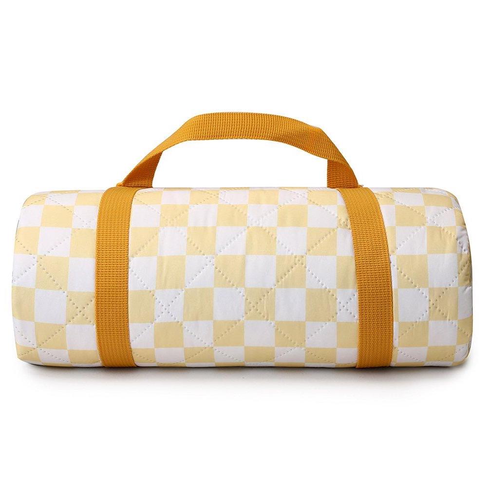 Manta Picnic Stripes Yellow Chess – Monnëka TUTETE