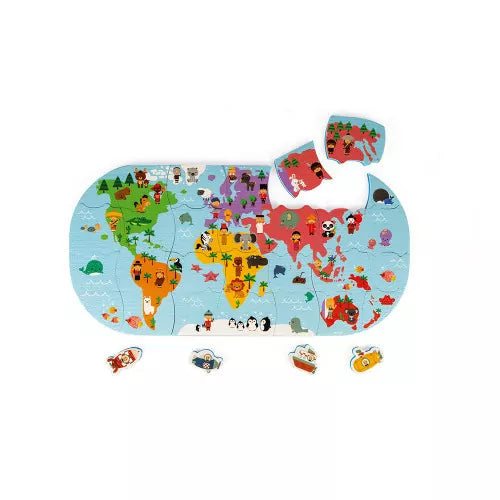 Mapa Del Mundo de Baño JANOD
