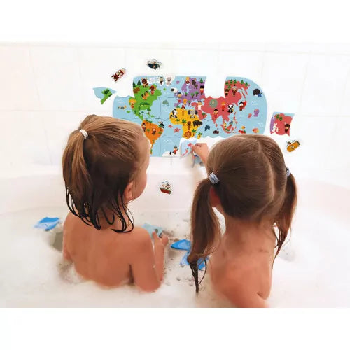 Mapa Del Mundo de Baño JANOD