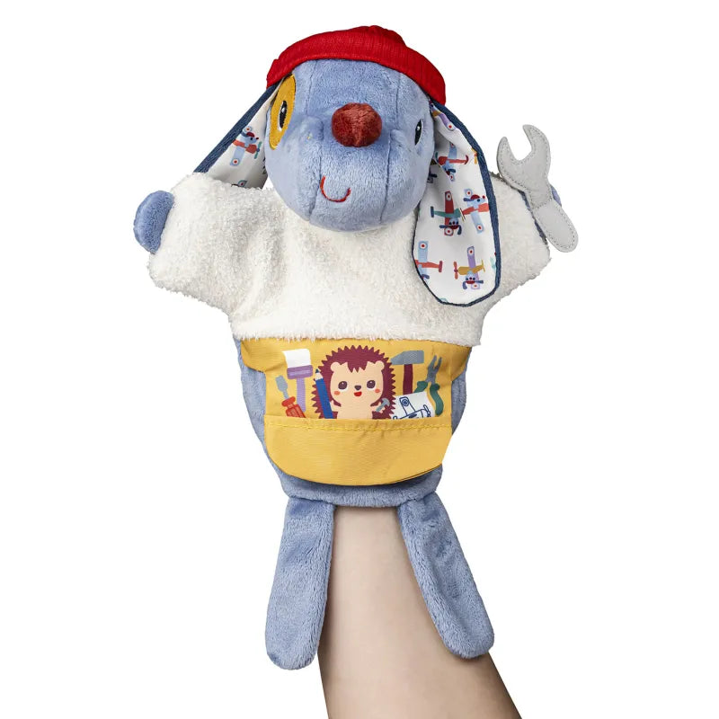 Marioneta de mano Jules el perro Lilliputiens